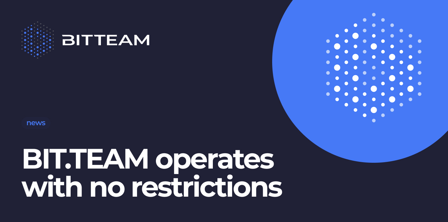 BitTeam will not restrict access for Russian companies and individuals
