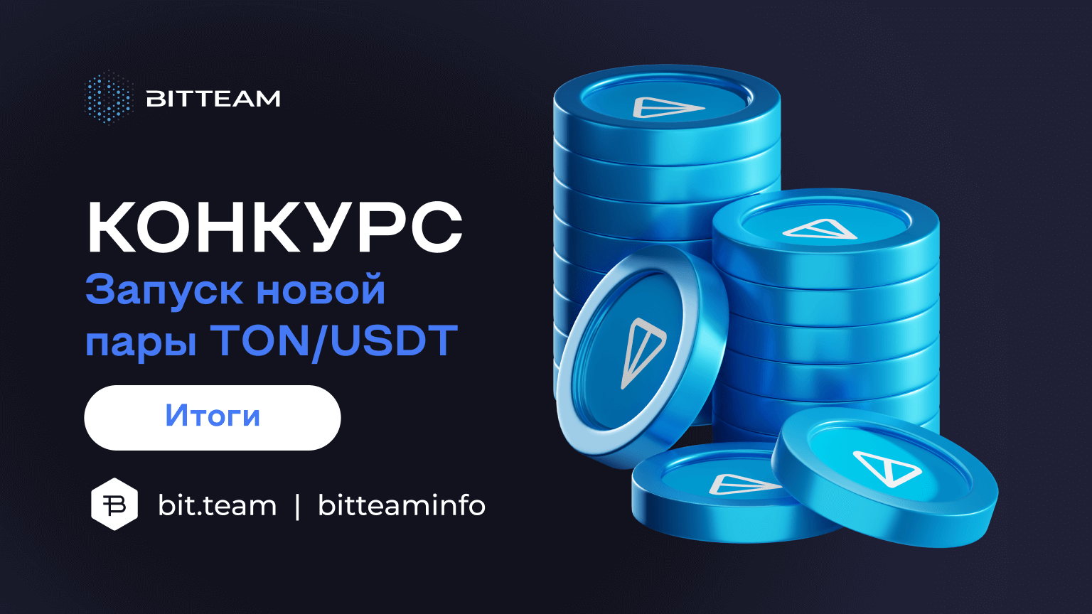 Итоги торгового конкурса по монете TON - Bit.Team