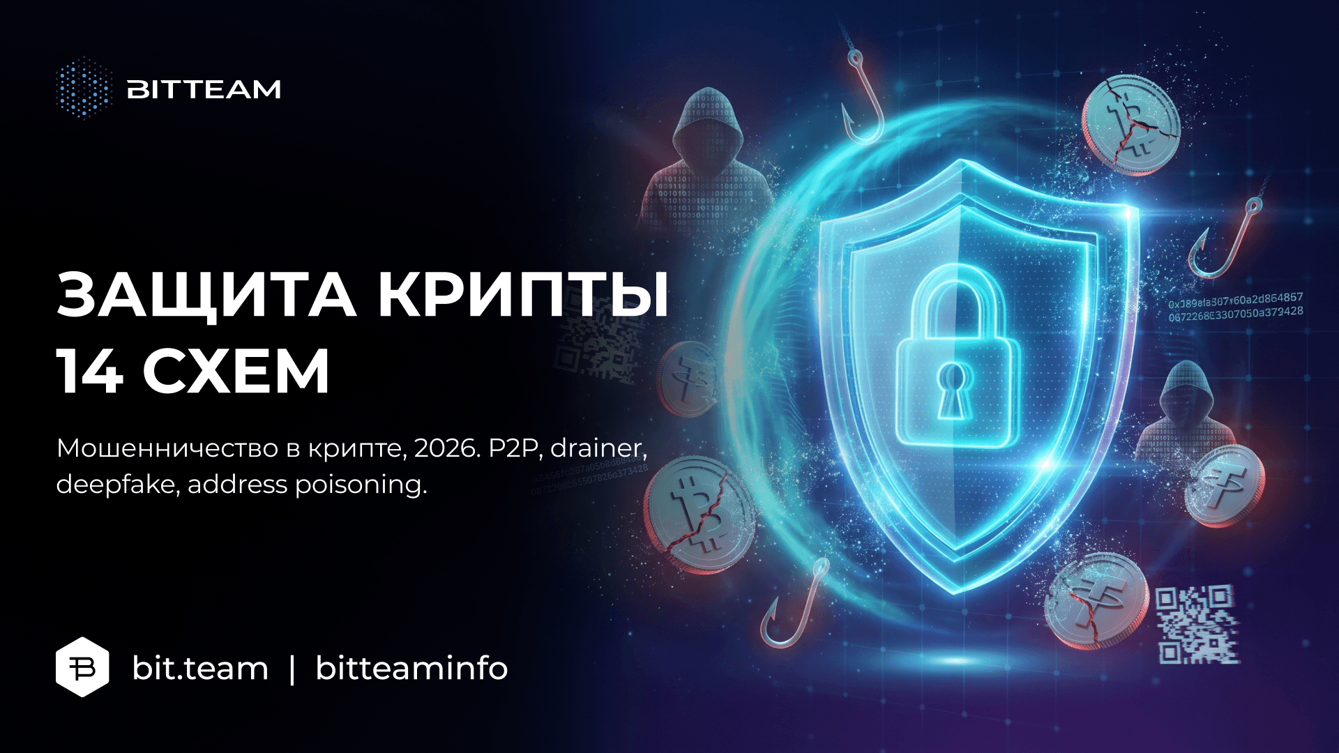 Мошенничество с криптой в 2026: 14 схем и чек-лист защиты | BitTeam