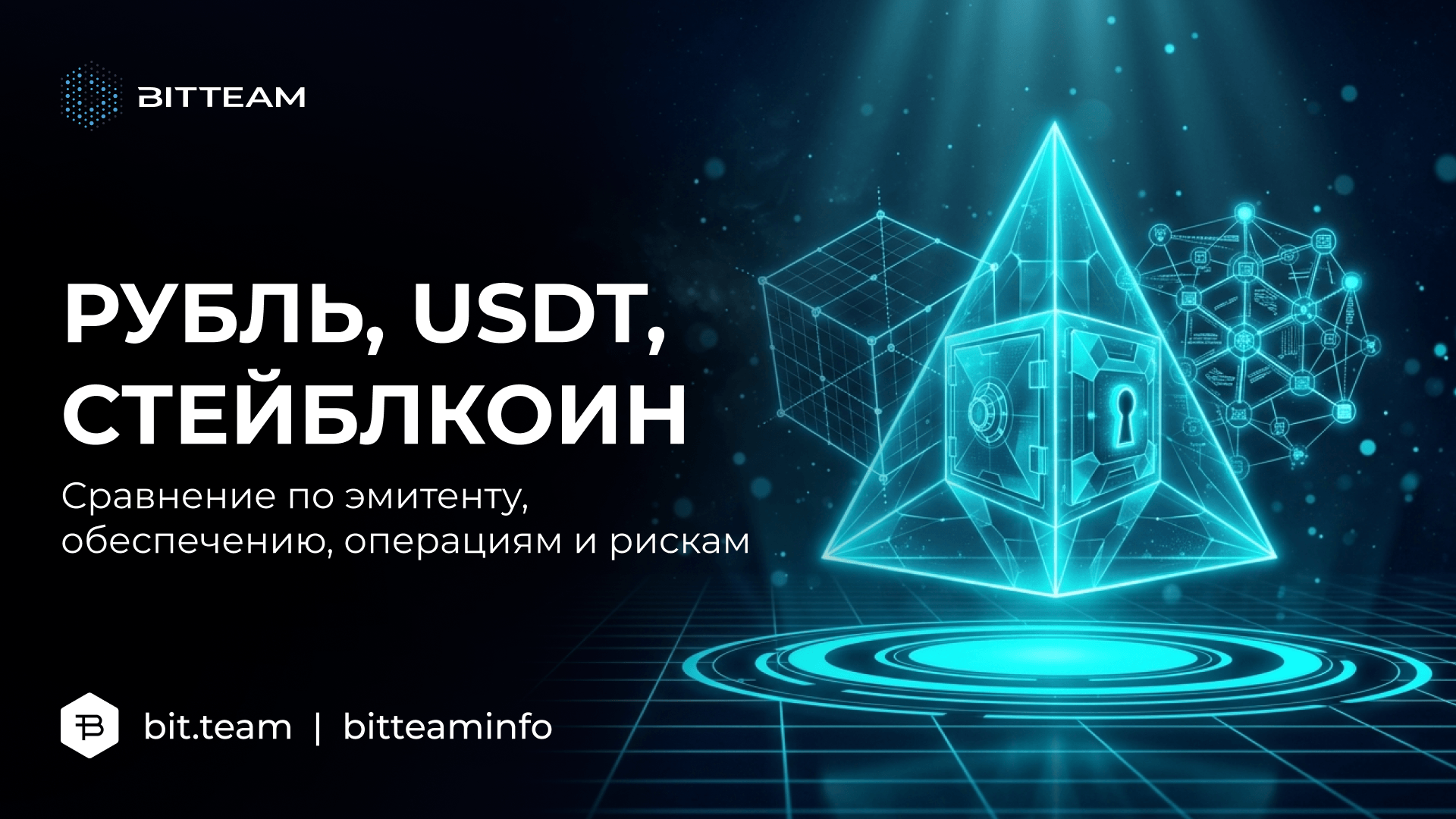 Российский стейблкоин, цифровой рубль и USDT на сравнительной схеме